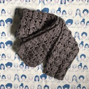 handmade gray scarf